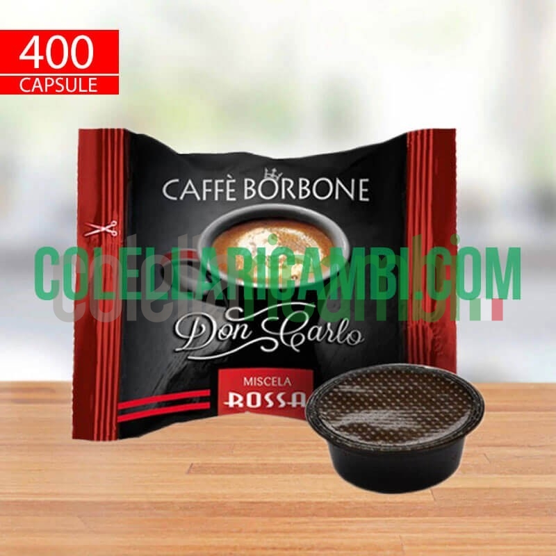 400 Capsule Compatibili A Modo Mio Caffè Borbone Don Carlo Miscela Rossa