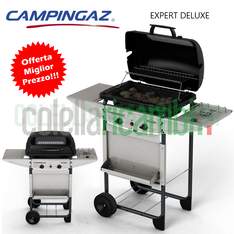 Barbecue A Gas Campingaz Expert Deluxe Sistema Roccia Lavica Fornello