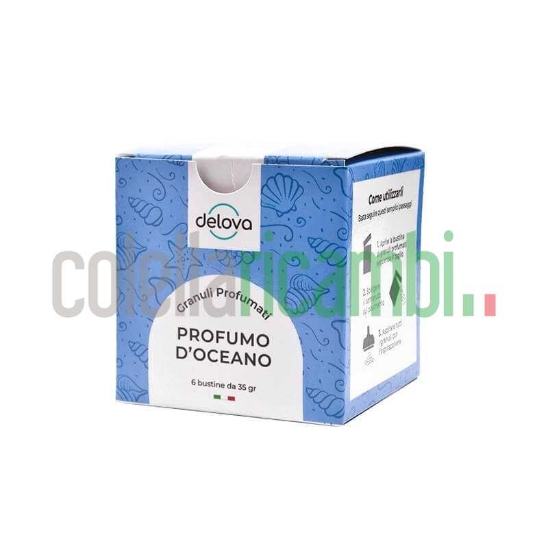 DELOVA Cristalli Deodoranti Profumo d'oceano 6 buste da 35gr