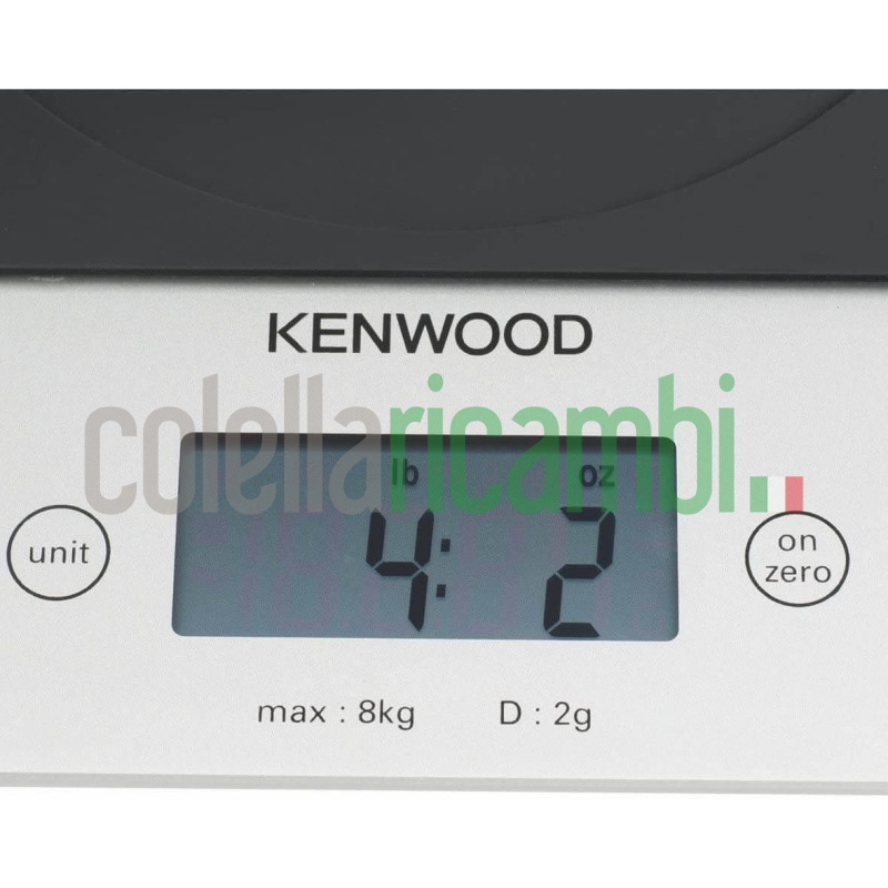 Kenwood Bilancia da Cucina Digitale Elettronica Massimo Peso Rilevabile 8  Kg colore bianco DS401W