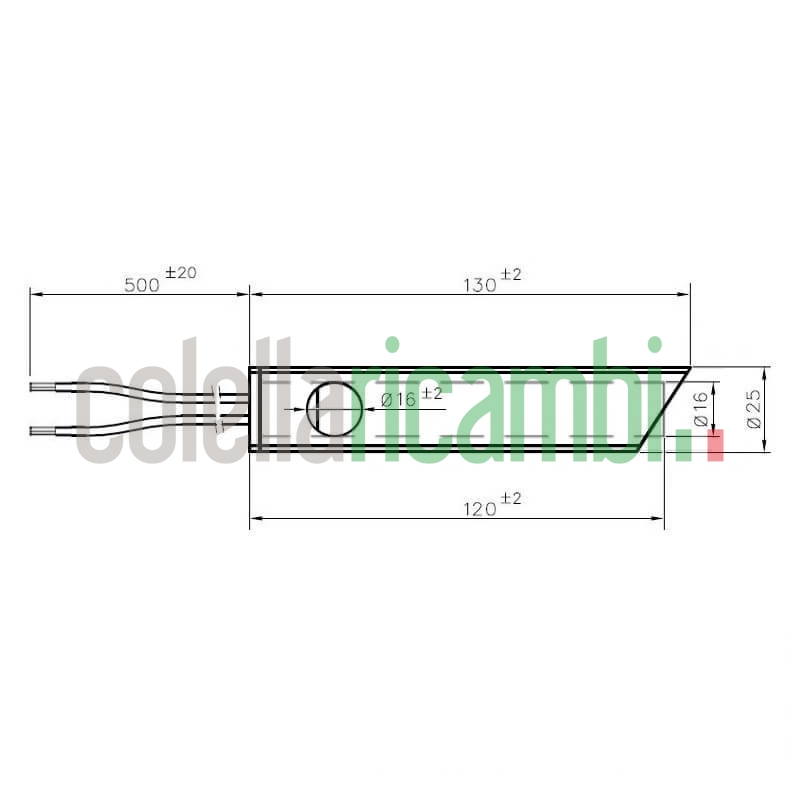 RESISTENZA 150mm 140 mm 300w D 9,9