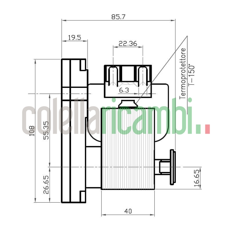 RICAMBI STUFE A PELLET : Motoriduttore per stufa a pellet 40W KENTA  K9117153 - Super Sama Store - Idraulica elettronica e hobbistica a prezzi  imbattibili